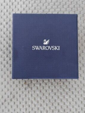 Swarovski Dark Blue Presentation Box with Silver Logo